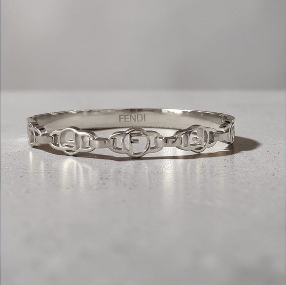 Silver Emblem Bangle - Picture 5 of 6